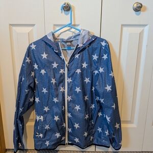 Eddie Bauer Navy Star Raincoat